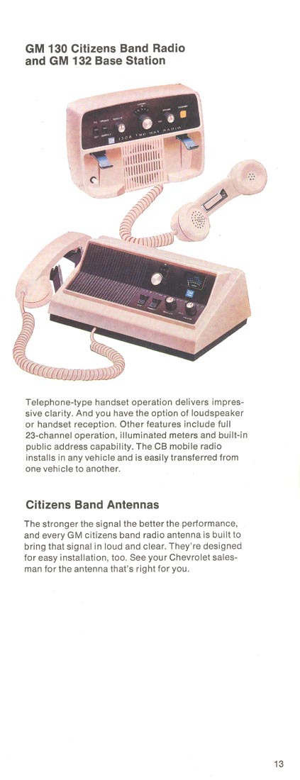 1976 Chevrolet Accessories Booklet Page 11